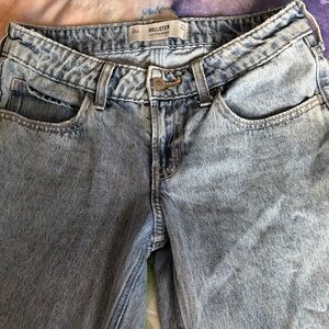 Hollister Women's Denim Boyfriend Jeans - Light Blue